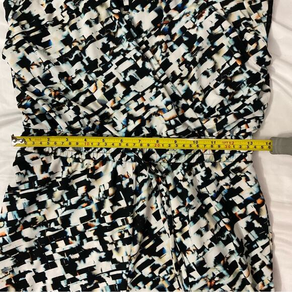 Vince Camuto Abstract Sleeveless Jumpsuit Size 0P Dopamine Prints Retrogirl - Picture 5 of 9